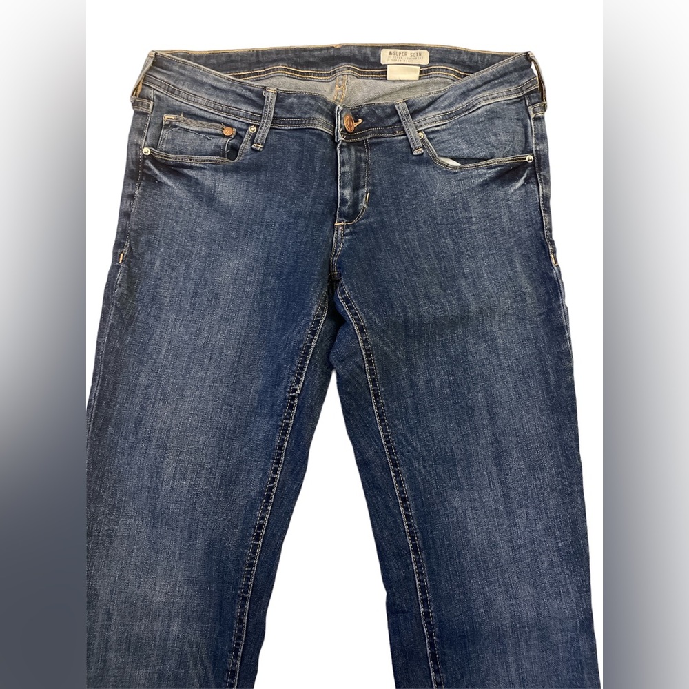 H&M Sz:31 Super Sqin Super Low Waist Super Tight Blue Jeans